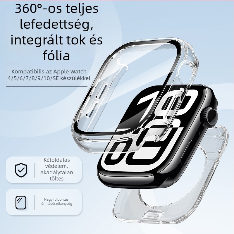 Apple Watchhoz mindent egyben vízálló védőtok integrált képernyővédő filmmel