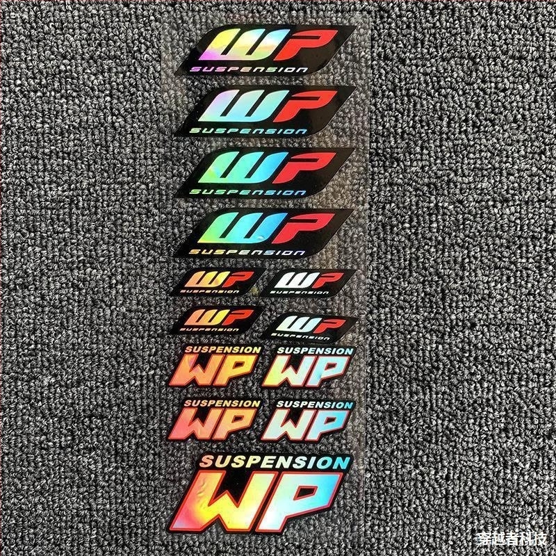 Motorkerékpár és sisak matricaszett tükröző lézerhatással, verseny szponzor matricákhoz