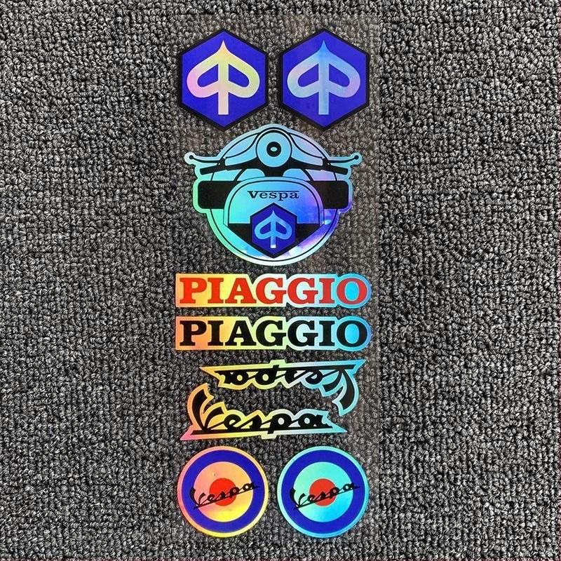 Motorkerékpár és sisak matricaszett tükröző lézerhatással, verseny szponzor matricákhoz