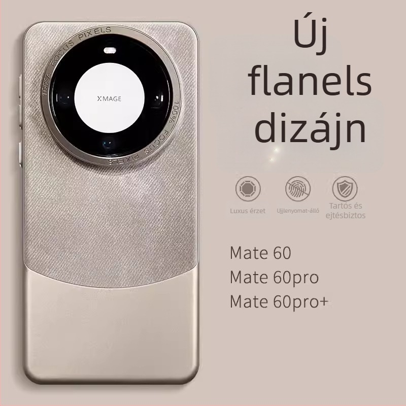 Huawei Pura70 Ultra / Mate60 Pro+ védőtok színblokkolt flanel anyaggal és mágneses záródással, ütésálló