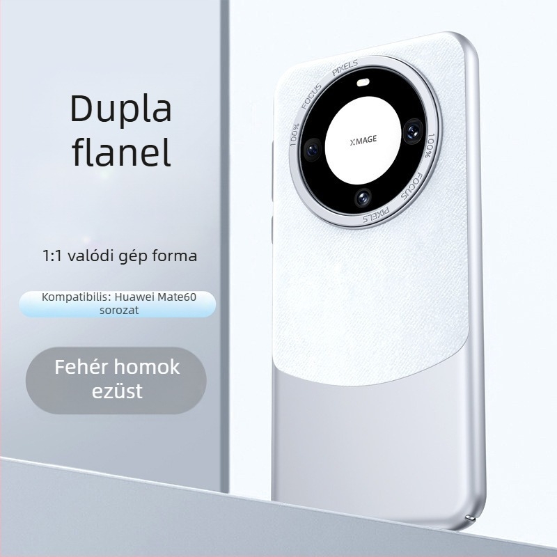 Huawei Pura70 Ultra / Mate60 Pro+ védőtok színblokkolt flanel anyaggal és mágneses záródással, ütésálló