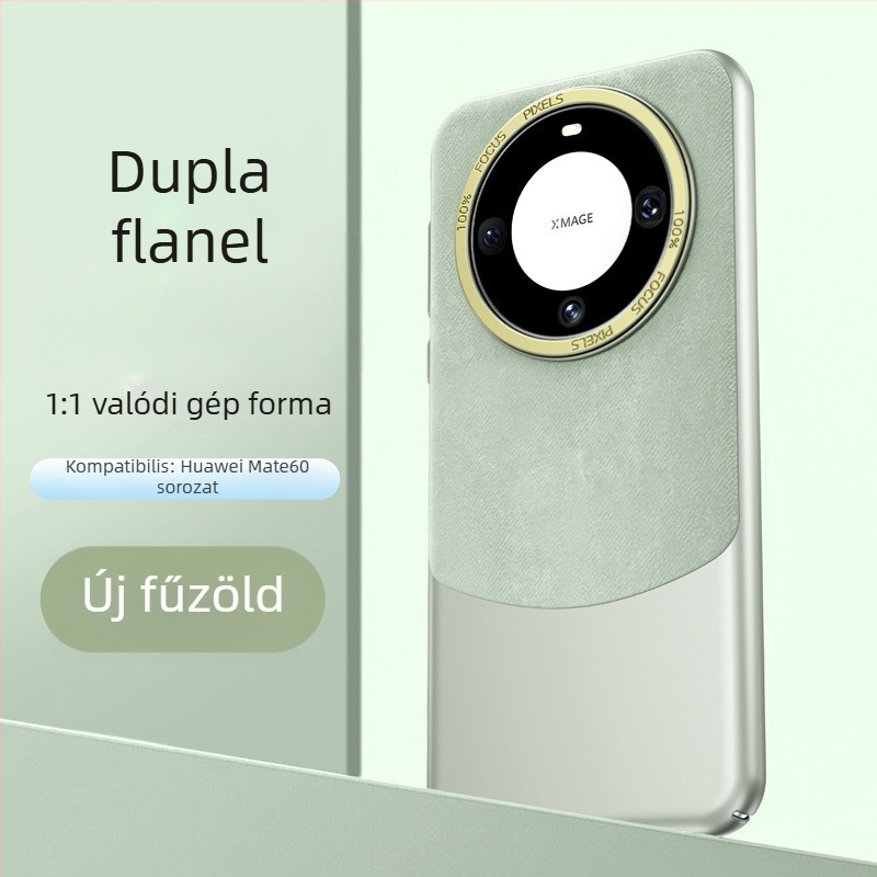 Huawei Pura70 Ultra / Mate60 Pro+ védőtok színblokkolt flanel anyaggal és mágneses záródással, ütésálló