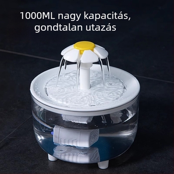 Automata keringő víz adagoló macskáknak és kutyáknak, levehető kialakítással
