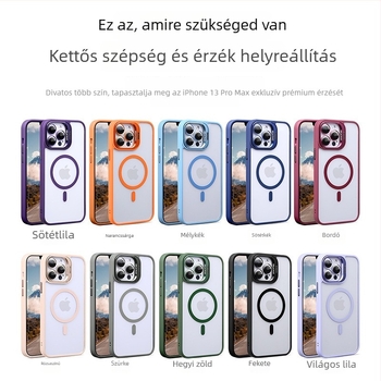 Telefon tok láthatatlan objektív-tartóval és mágneses objektív filmmel, akril, forrópréses kivitelezés, kopásálló, ütésálló, ujjlenyomat-mentes, testreszabható, kompatibilis a 6043716 modellhez