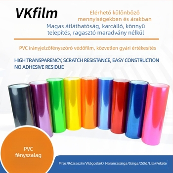 PVC fényszóró fólia – színváltó film, lámpa matricák, átlátszó mintázat, ragasztóval történő felhelyezés, márka Yiteng New Material