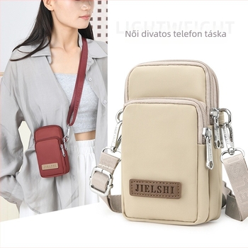 Női válltáska Oxford anyagból, cipzárral, vízszintes négyszöges forma, poliészter bélés, friss és édes stílus.