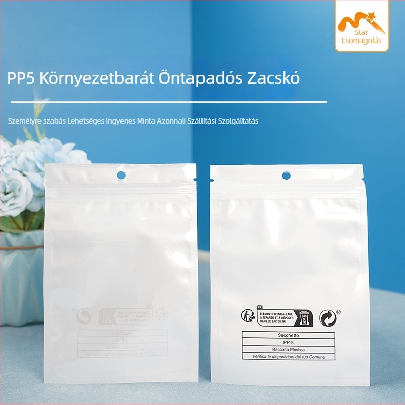 Gyöngyház CPP-filmes öntapadós csomagoló tasak – anti-szűkítő (megfojtás elleni) dizájn, ékszer- és ajándékcsomagoláshoz; Anyag: CPP-filmes; Zárás hossza: 5–20 cm
