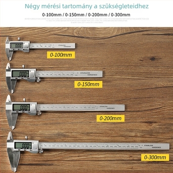 Háztartási digitális tolómérő, kiváló pontosság, kijelzővel