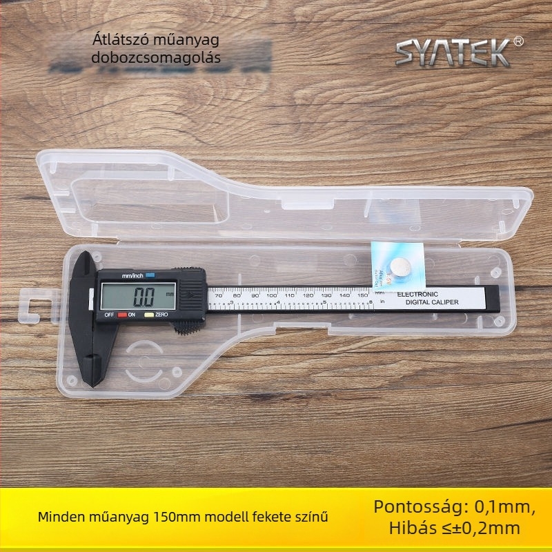 Háztartási digitális tolómérő, kiváló pontosság, kijelzővel