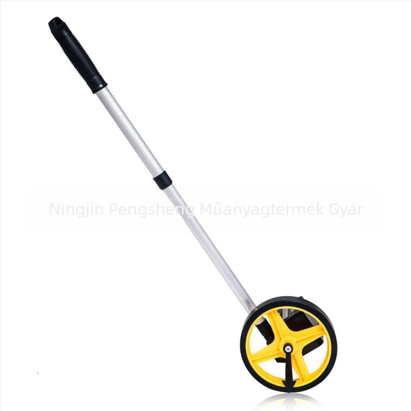 Mechanikus távolságmérő kerékkel, digitális kijelzővel, kézi működtetésű, kültéri méréshez
