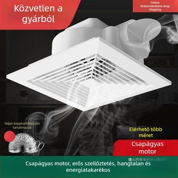 Mennyezeti kivitelű kivezető/szellőző ventilátor, modell Ddpqs0107, 220V, 1400W, mechanikus vezérlés