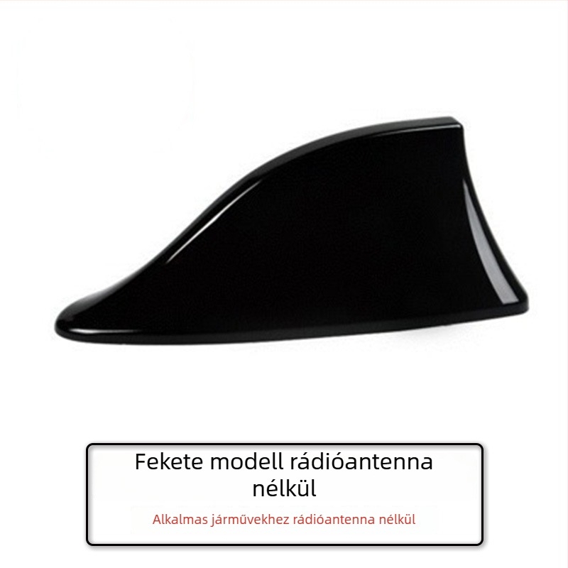 Cápafejes autóantenna rádióhoz; Szerelés: ragasztós; Feszültség: 12V; Áram: 12A; Élettartam: 999999