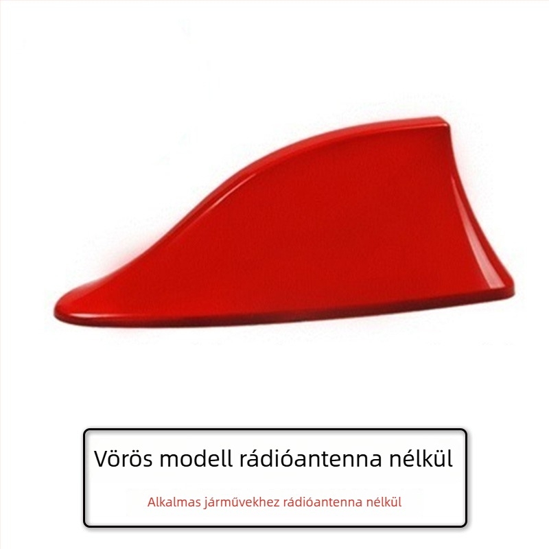 Cápafejes autóantenna rádióhoz; Szerelés: ragasztós; Feszültség: 12V; Áram: 12A; Élettartam: 999999