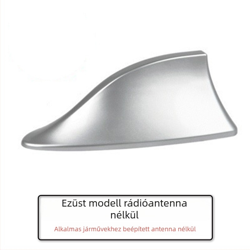 Cápafejes autóantenna rádióhoz; Szerelés: ragasztós; Feszültség: 12V; Áram: 12A; Élettartam: 999999