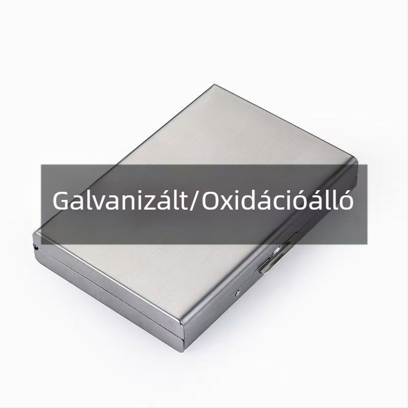 Rozsdamentes acélból készült kártyatartó, 6 kártyahellyel, uniszex, jogosítványhoz kompatibilis, lopás elleni és oxidáció elleni védelem