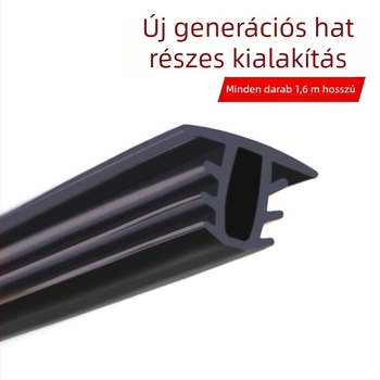 Autó ajtó tömítőszalag, gumi alapanyagból, öt- és hatlyukos dizájn, hangszigetelés és vízálló, különböző modellekhez