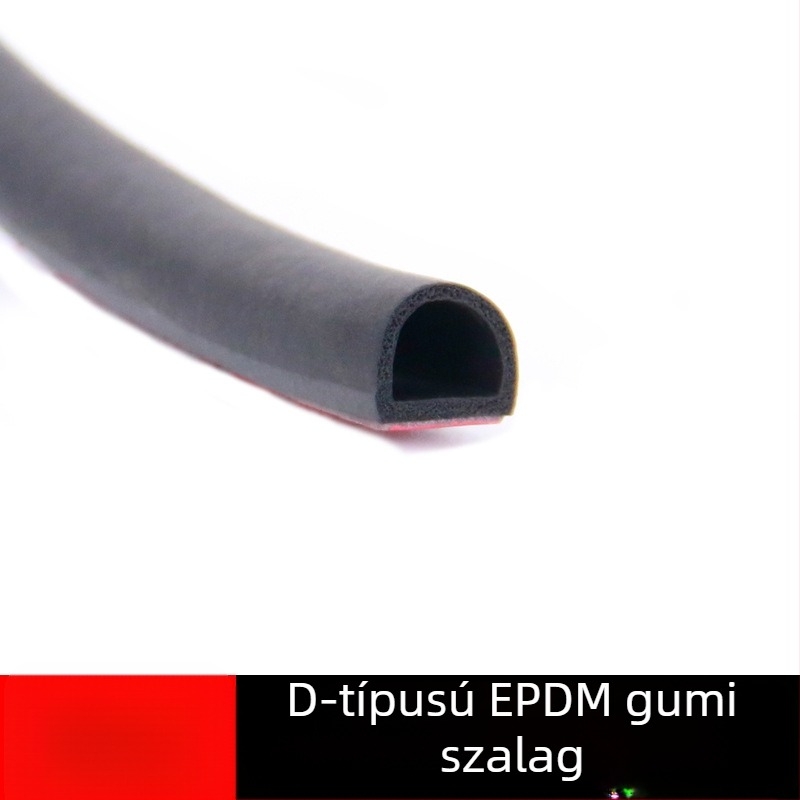 Autó ajtó tömítőszalag, gumi alapanyagból, öt- és hatlyukos dizájn, hangszigetelés és vízálló, különböző modellekhez