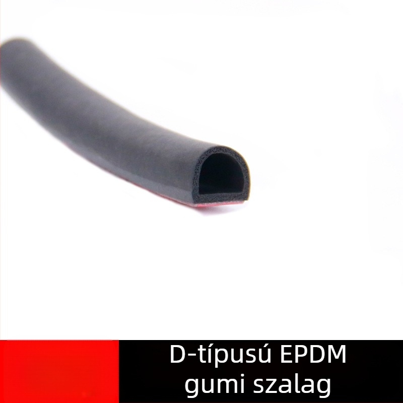 Autó ajtó tömítőszalag, gumi alapanyagból, öt- és hatlyukos dizájn, hangszigetelés és vízálló, különböző modellekhez