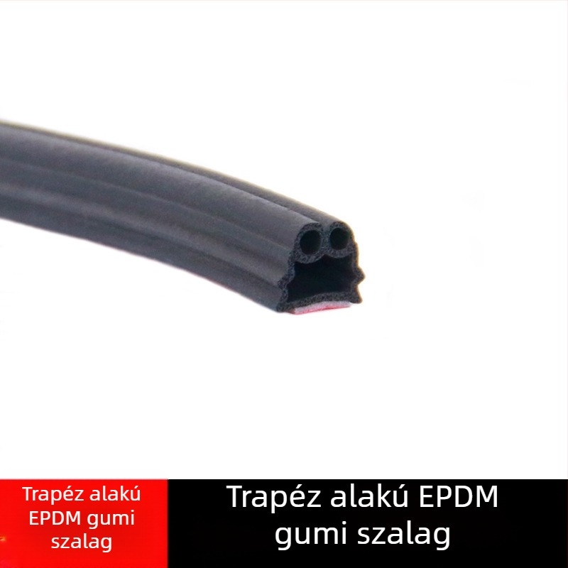 Autó ajtó tömítőszalag, gumi alapanyagból, öt- és hatlyukos dizájn, hangszigetelés és vízálló, különböző modellekhez