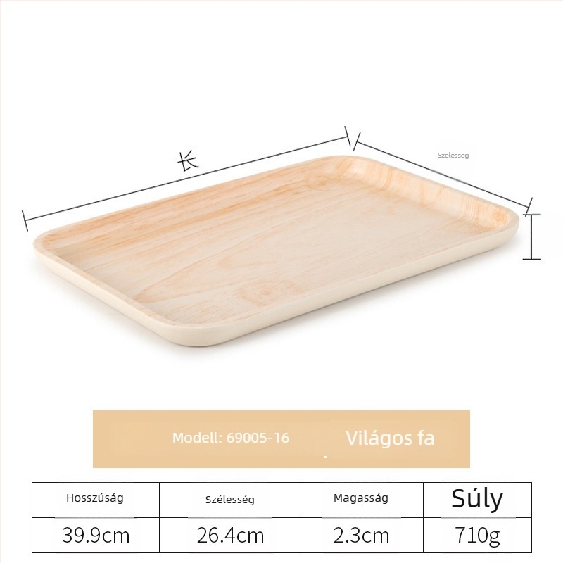 Rectangular műanyag tálca hotelszobákhoz, melamin, csíkos minta, retro stílus, magas hőmérsékletű decal felület