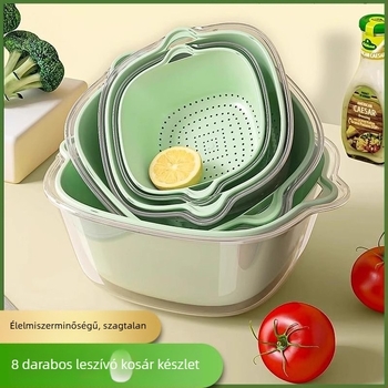 Kétszintes zöldségmosó medence (anyag: selyemvirág; termékkategória: gyümölcstál; stílus: modern egyszerű; minőség: első osztályú termék)