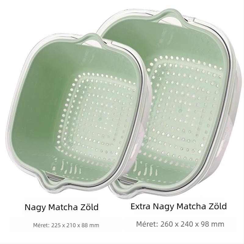 Kétszintes zöldségmosó medence (anyag: selyemvirág; termékkategória: gyümölcstál; stílus: modern egyszerű; minőség: első osztályú termék)