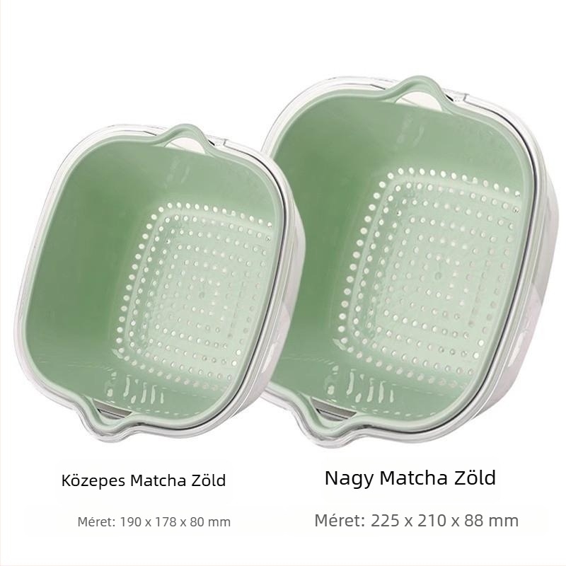 Kétszintes zöldségmosó medence (anyag: selyemvirág; termékkategória: gyümölcstál; stílus: modern egyszerű; minőség: első osztályú termék)