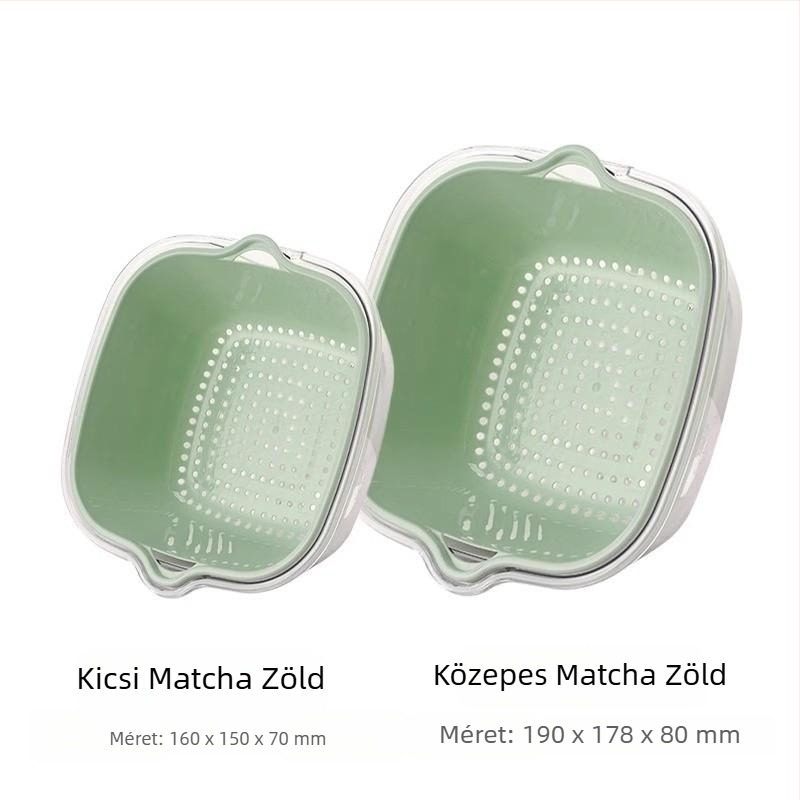 Kétszintes zöldségmosó medence (anyag: selyemvirág; termékkategória: gyümölcstál; stílus: modern egyszerű; minőség: első osztályú termék)