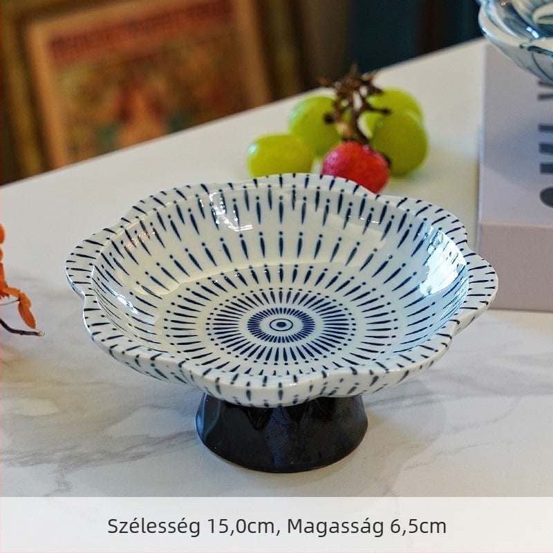 Kézzel festett kerámia gyümölcstál sütemény és tea tál számára, Új kínai stílus, Lin's Moment, Kód Wwsdlzodggok