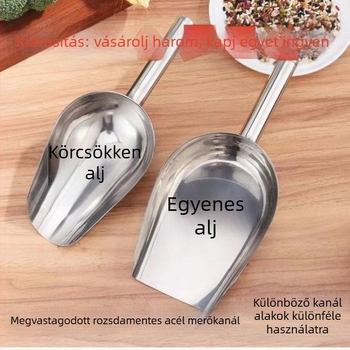 Nylon kanál- és spatulakészlet – sokoldalú merőkanál tészta, rizs, liszt, gabonafélék, tea, popcorn, magvak és jég számára