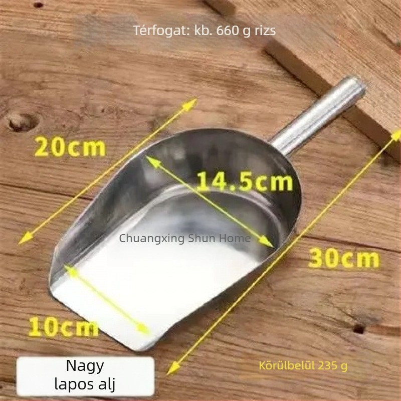 Nylon kanál- és spatulakészlet – sokoldalú merőkanál tészta, rizs, liszt, gabonafélék, tea, popcorn, magvak és jég számára