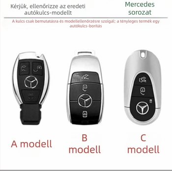 Mercedes-Benz GLC kulcsvédő tok Napa mintával a C260L, C200L, GLB, GLE350, E300L, E260 modellekhez