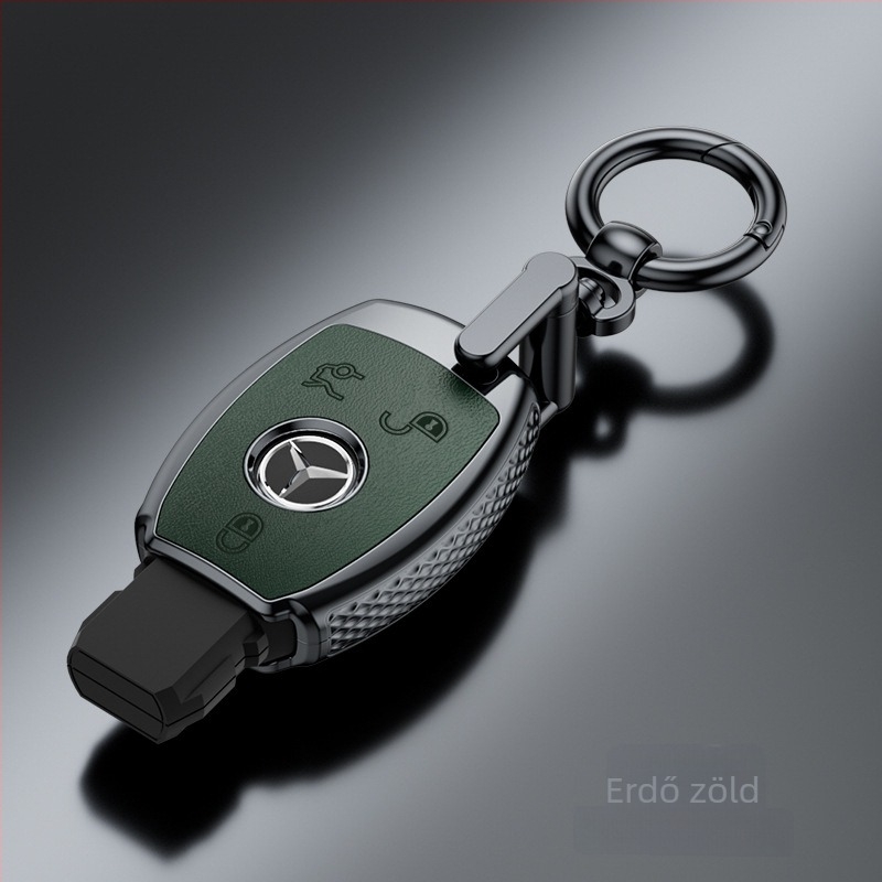 Mercedes-Benz GLC kulcsvédő tok Napa mintával a C260L, C200L, GLB, GLE350, E300L, E260 modellekhez