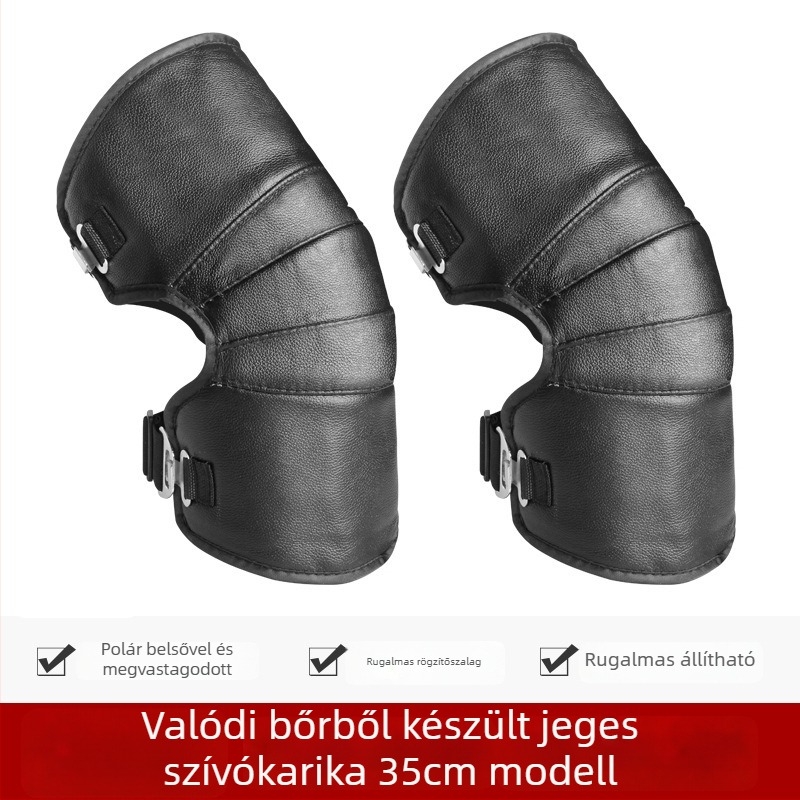 Uniszex motorkerékpár térdvédő gyapjú béléssel, szélvédett téli védelem kerékpározáshoz