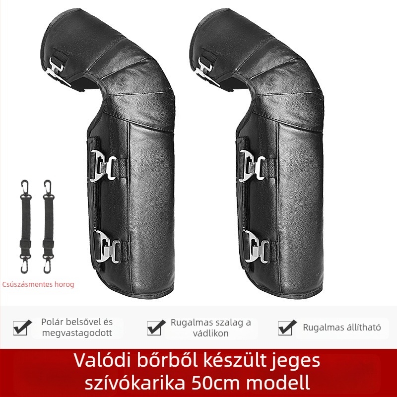 Uniszex motorkerékpár térdvédő gyapjú béléssel, szélvédett téli védelem kerékpározáshoz