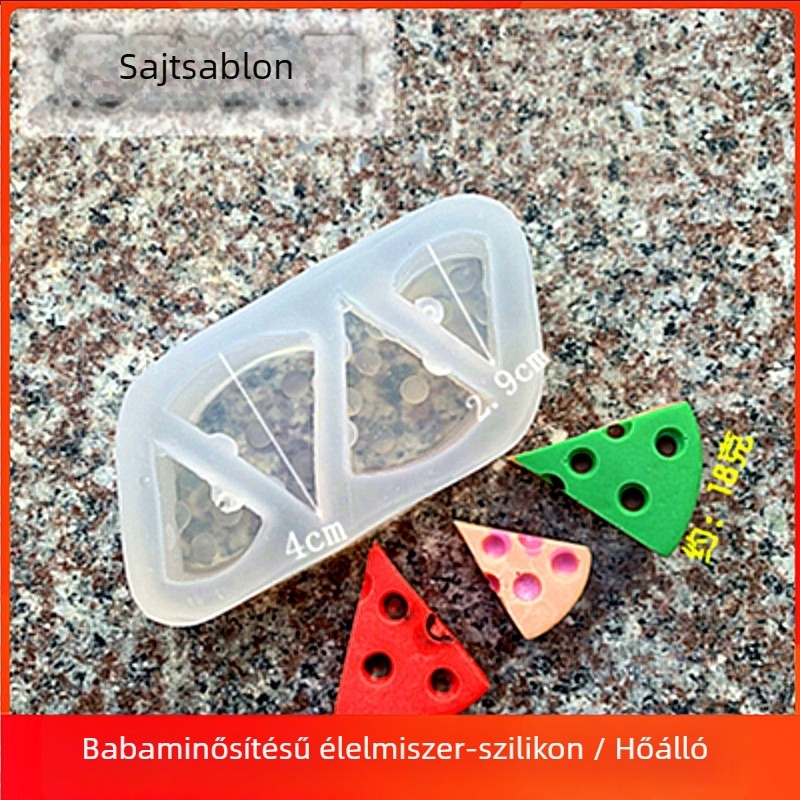 Szilikon sütőforma macska és Jerry egér dizájnnal, sajt téma, élelmiszer-minőség, szabálytalan forma, méretek 29.5 × 17.2 × 3.2 cm.