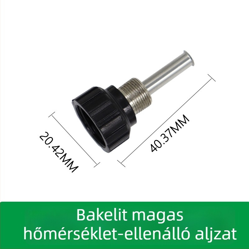 Timostention forrasztóvas-kezelő háromrészes rozsdamentes acéltokkal, állítható hőmérséklet, magas hőállóság, Bakelit burkolat
