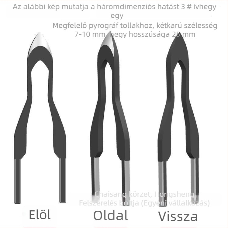 Szakmai pyrográf tollhegy – elektromosan melegedő gravírozó hegy