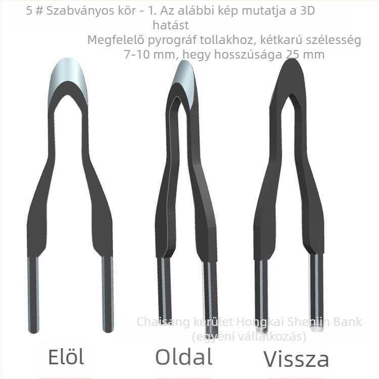 Szakmai pyrográf tollhegy – elektromosan melegedő gravírozó hegy
