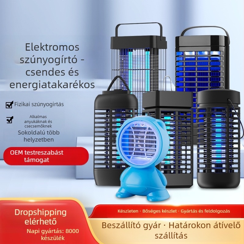 HQ-MWD modellű LED elektromos szúnyogirtó lámpa kültéri és háztartási használatra, 5W, 220V, CE tanúsítvány