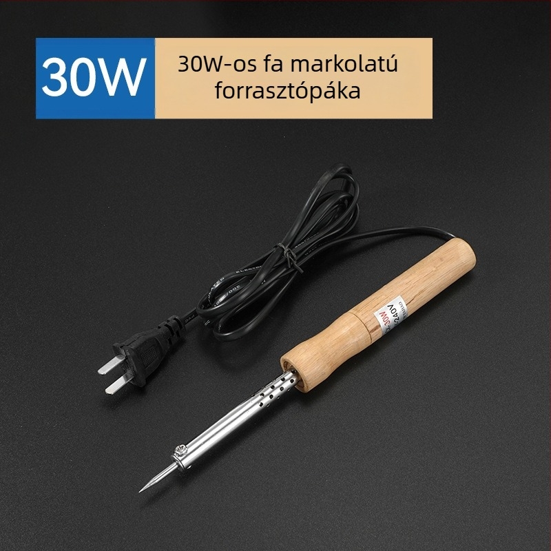 Fa markolatú elektromos forrasztóvas, külső fűtés, 60W, 220V, 480°C