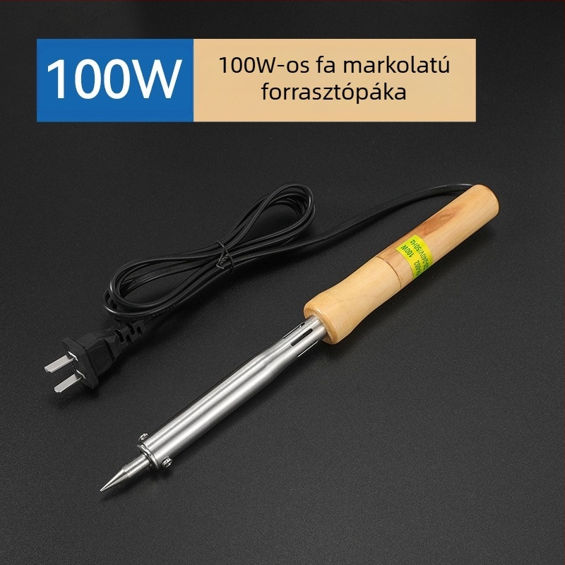 Fa markolatú elektromos forrasztóvas, külső fűtés, 60W, 220V, 480°C