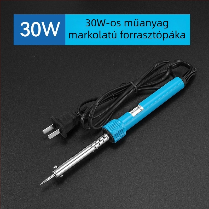 Fa markolatú elektromos forrasztóvas, külső fűtés, 60W, 220V, 480°C