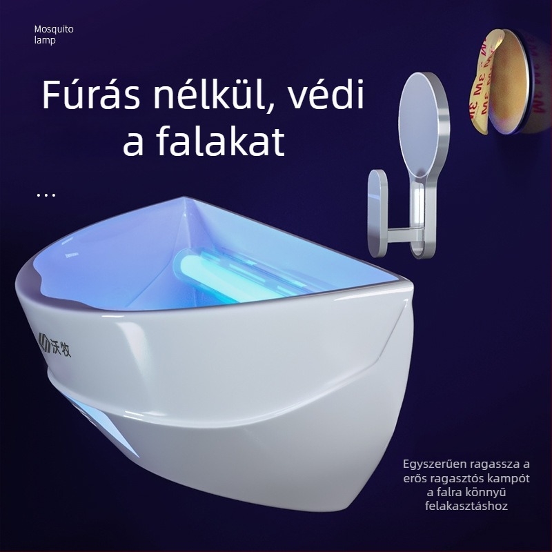 Ragasztó szúnyog-gyilkos lámpa – LED fényforrás, csapda fényhullámokkal, nem forgó, WM600-GB01L modell, 61㎡+ területre