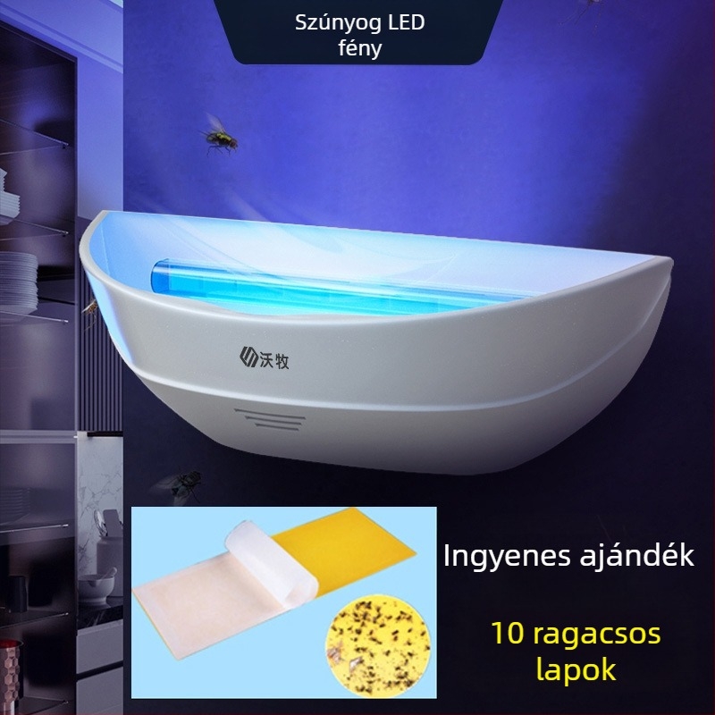 Ragasztó szúnyog-gyilkos lámpa – LED fényforrás, csapda fényhullámokkal, nem forgó, WM600-GB01L modell, 61㎡+ területre