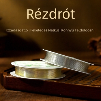 Rézdrót DIY ókori Hanfu ékszerekhez, dróthúzás feldolgozás, Nyolcszem minta, Yiwu eredet