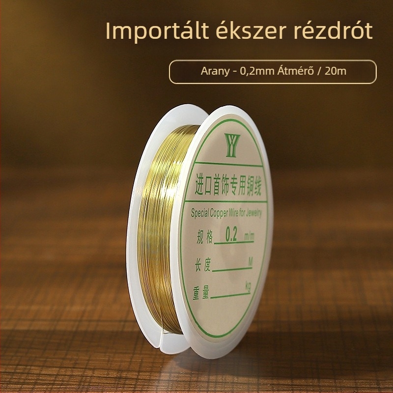 Rézdrót DIY ókori Hanfu ékszerekhez, dróthúzás feldolgozás, Nyolcszem minta, Yiwu eredet