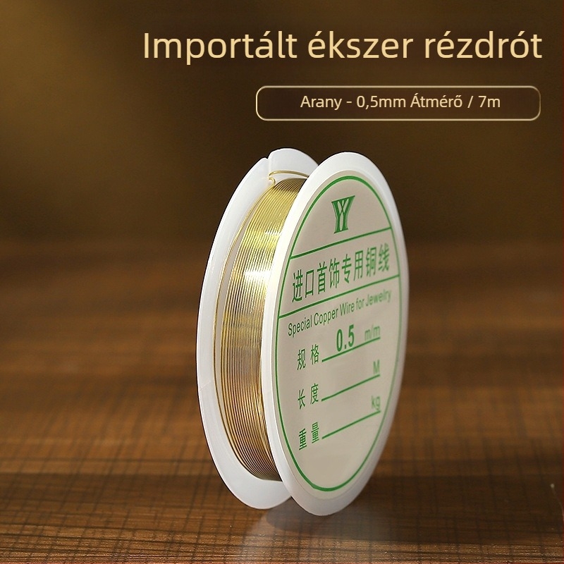 Rézdrót DIY ókori Hanfu ékszerekhez, dróthúzás feldolgozás, Nyolcszem minta, Yiwu eredet