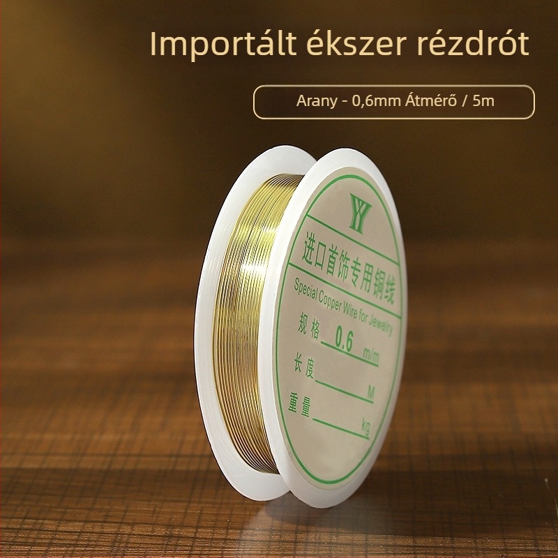 Rézdrót DIY ókori Hanfu ékszerekhez, dróthúzás feldolgozás, Nyolcszem minta, Yiwu eredet