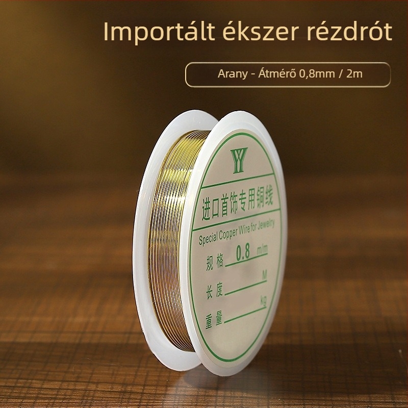 Rézdrót DIY ókori Hanfu ékszerekhez, dróthúzás feldolgozás, Nyolcszem minta, Yiwu eredet